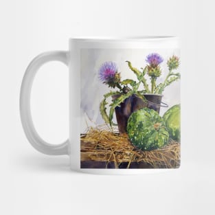 Still Life with Squashes and Thistles Mug